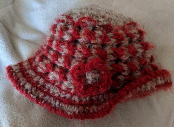 Wool, Mohair and acrylic hand made hat