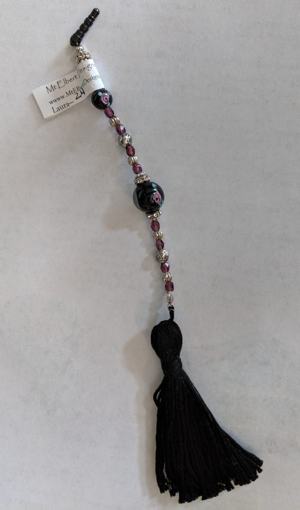 Phone fob, bead and tassel